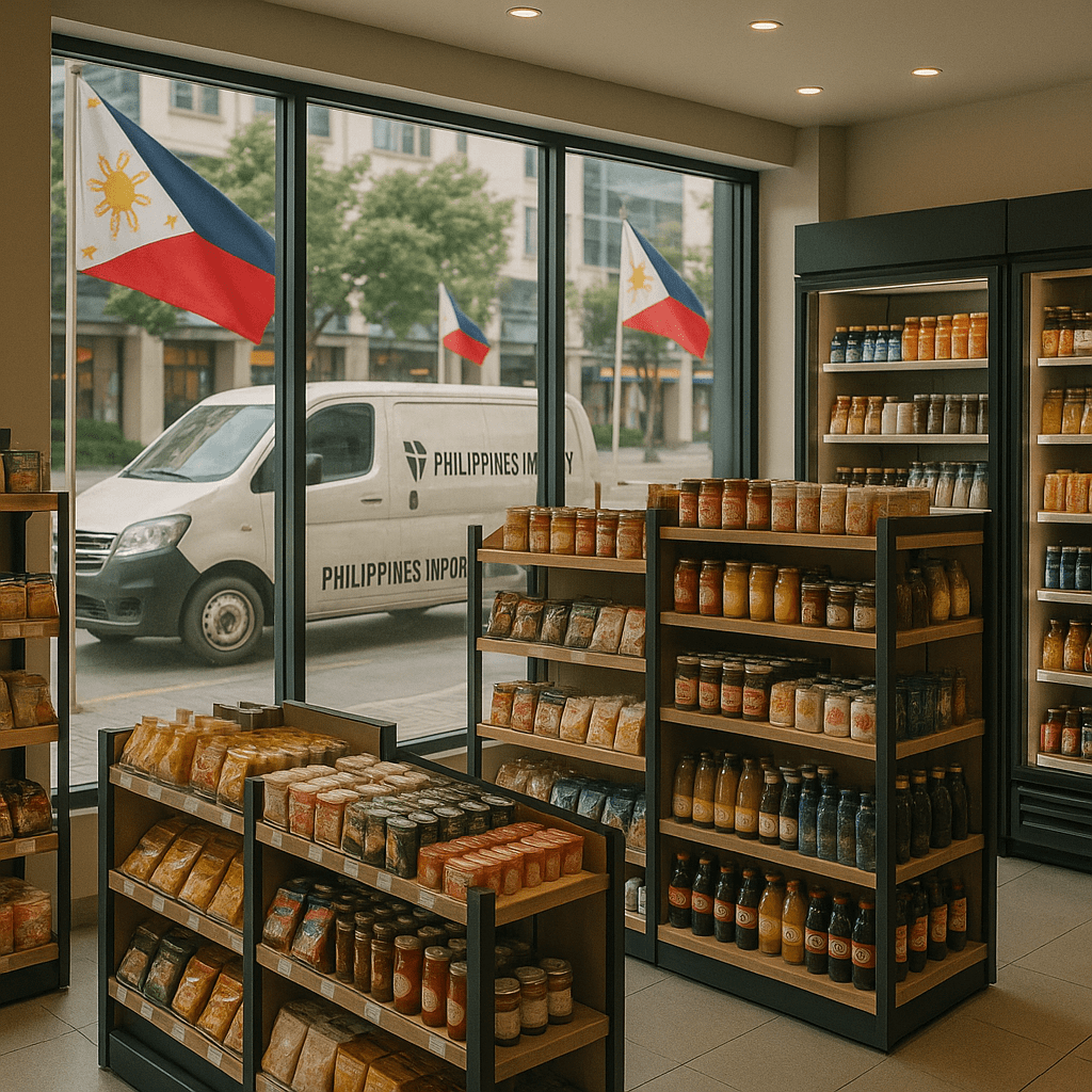 Distribution network in the Philippines — convenient stores and supermarkets